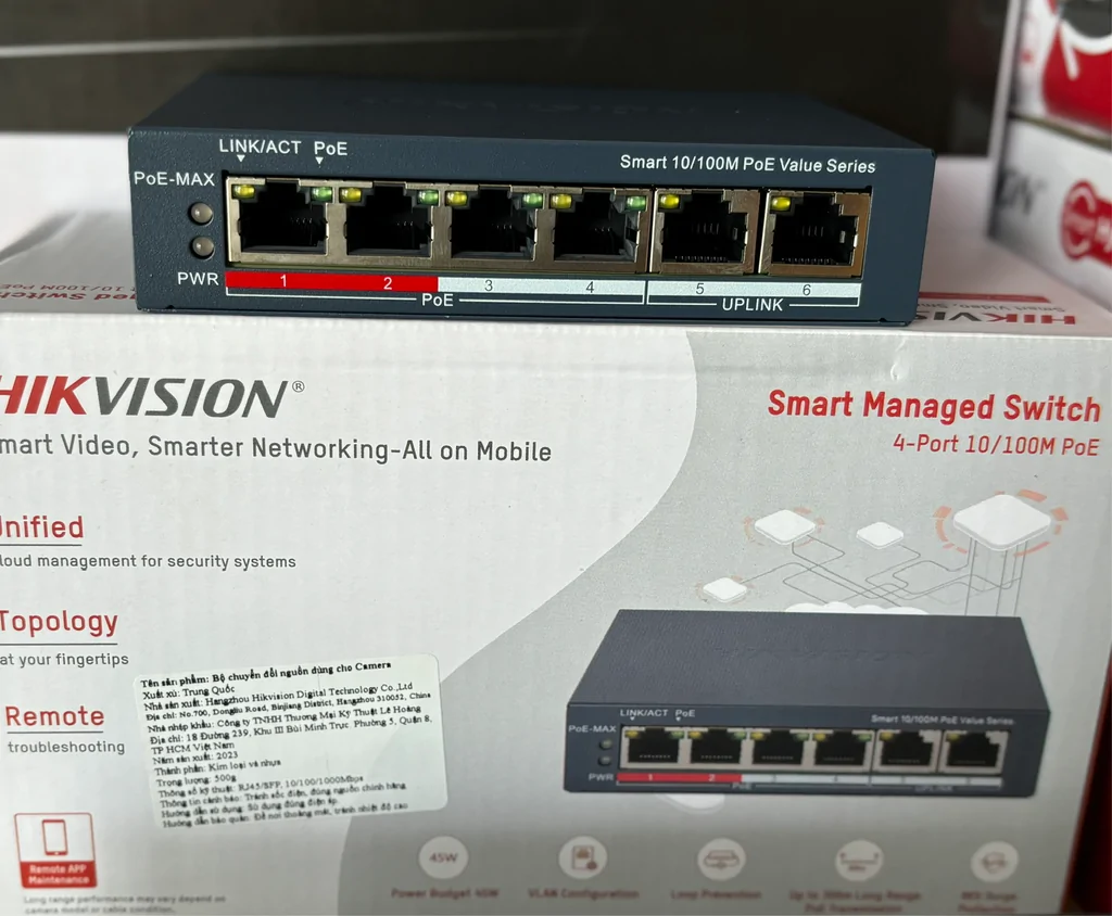 kỹ thuật chọn switch cho camera quan sát