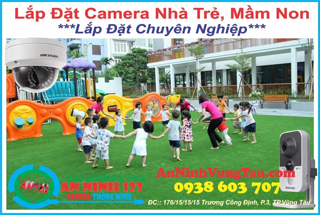 Lắp đặt camera trường mầm non uy tín ở vũng tàu