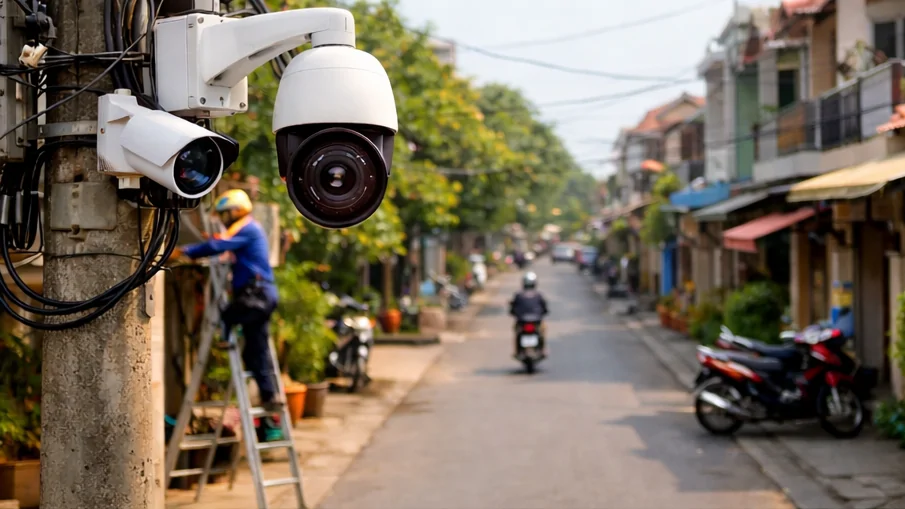 Một số hình ảnh thi công thực tế tại Viễn Thông Nhà An Ninh