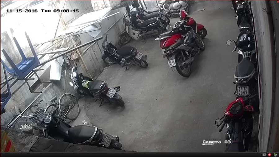 Lắp đặt camera tại vị trí để xe của gia đình