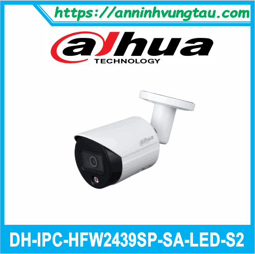 Camera Quan Sát DAHUA IP DH-IPC-HFW2439SP-SA-LED-S2 (Có màu 24/24)