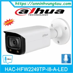 Camera Quan Sát HAC-HFW2249TP-I8-A-LED( có màu 24/24)