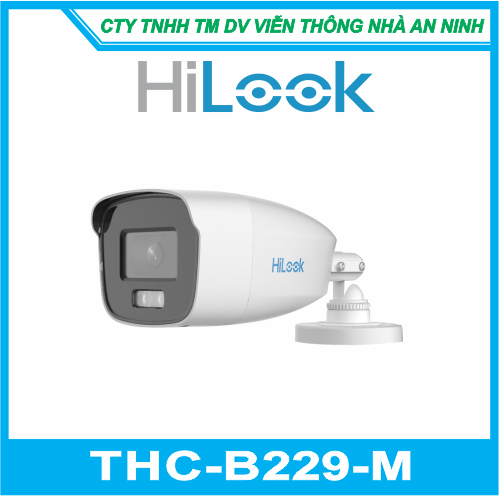 Camera Quan Sát HILOOK THC-B229-M (Có màu ban đêm)