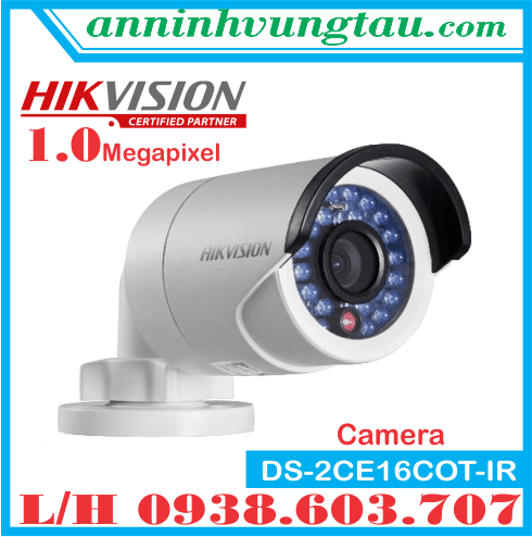 Camera Quan Sát Thân Hồng Ngoại 1.0 Megapixel HIKVISION DS-2CE16COT IR