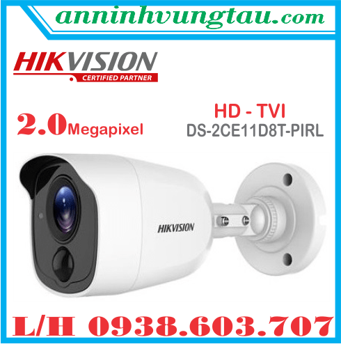 Camera Quan Sát Thân Hồng Ngoại 2.0 Megapixel HIKVISION DS - 2CE11D8T - PIRL