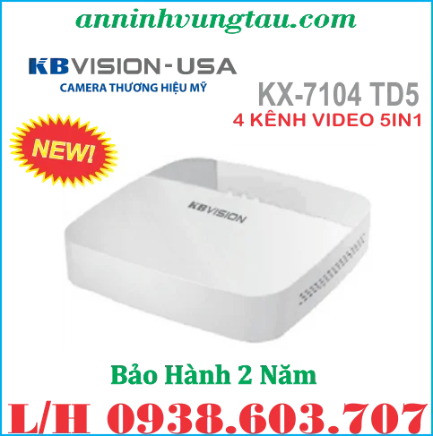 Đầu Ghi Hình KTS KB- Vision Thương Hiệu USA (Mỹ) KX 7104 TD5 5in1