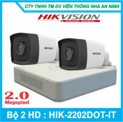 Trọn Bộ 02 Camera HIKVISION HD-TVI 2.0 megapixel Hồng Ngoại 40 Mét