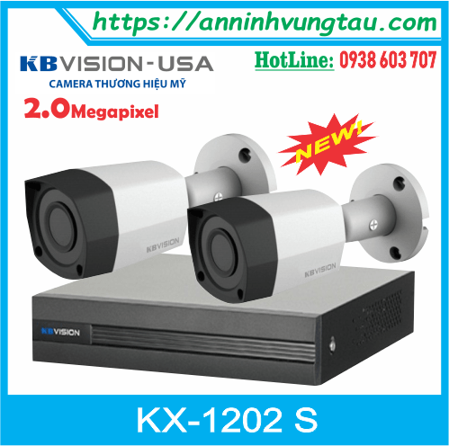 Trọn Bộ 02 Camera KB-VISION 2.0 MP Thương Hiệu Mỹ (USA)