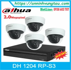 Trọn Bộ 04 Camera DAHUA 2.0 Megapixel HAC-1200RP-S3